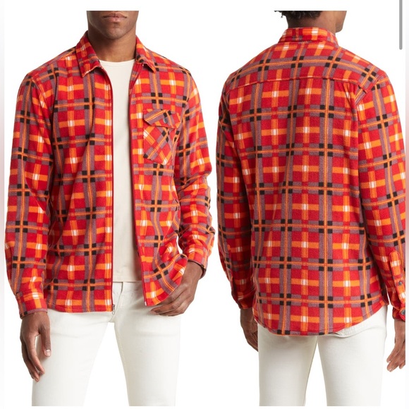 NWT-VTG 1946 Fleece Checkered Zippered Down Mens XL(066) brand new w:/tags - Picture 11 of 11